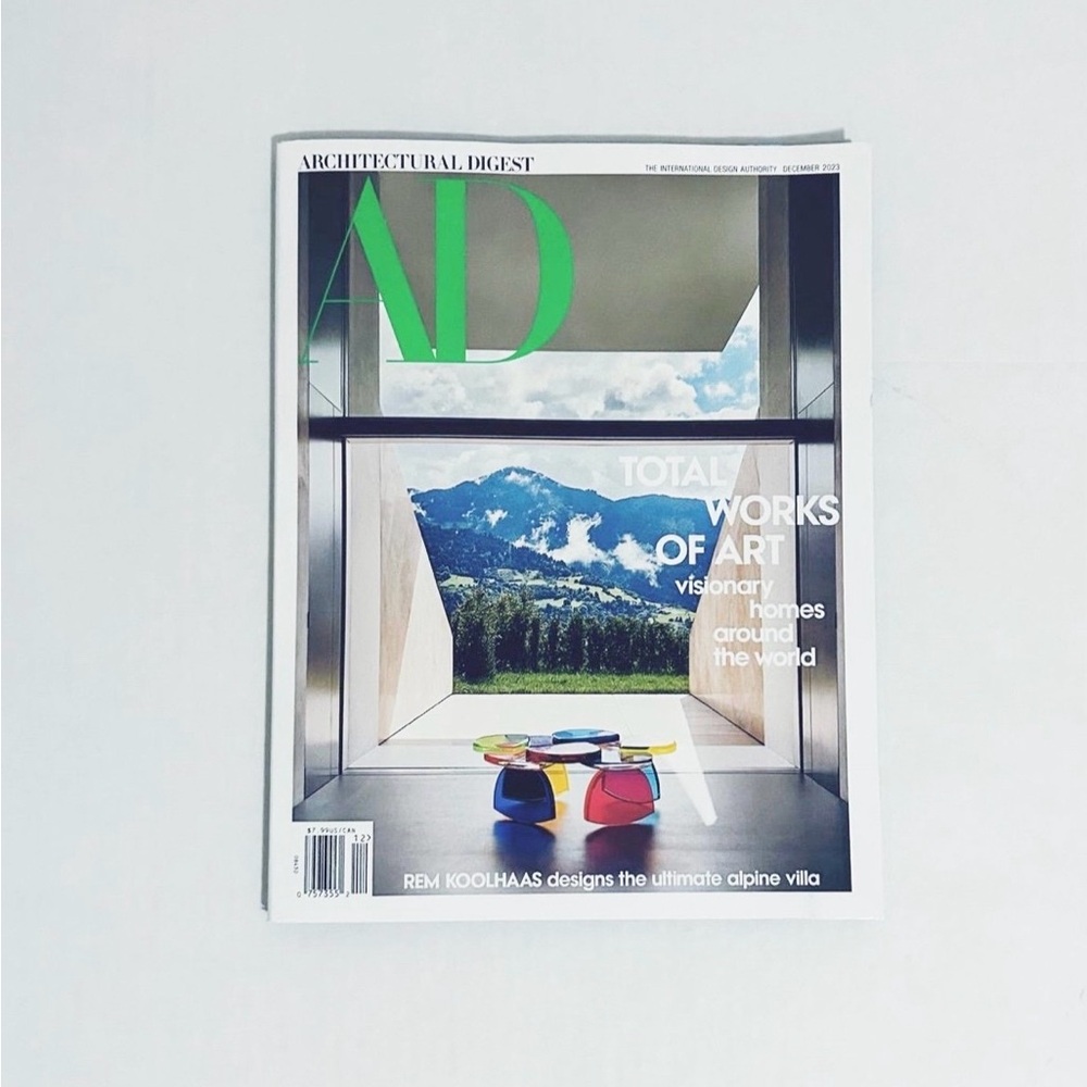 ⭐️5 For 25⭐️ Architectural Digest Magazine - December 2023 - Total Works Of Art